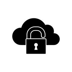 padlock - security icon vector design template