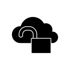 padlock - security icon vector design template