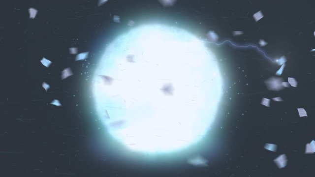 Electrical Time Travel Portal with Alpha Channel