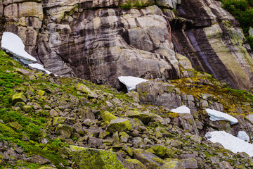Rocky mountains in Norway