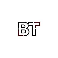 Letter BT logo icon design template elements
