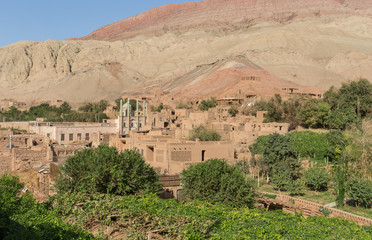 Turpan, China - located along the Tuyugou Valley, and part of the Turpan Depression area, the Tuyuq Village is one of the best preserved Uyghur villages of the Xinjiang Autonomous Region