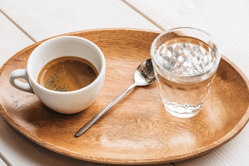 cup of americano coffee