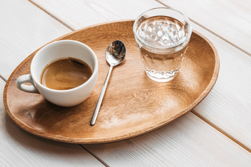 cup of americano coffee