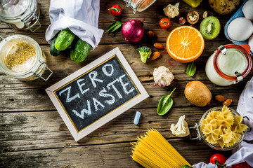 Zero waste shopping concept