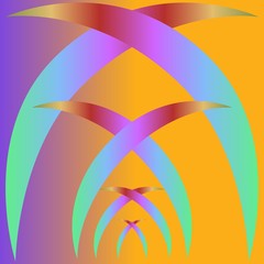 Abstract color tecnology modern background. Fashion graphic ribbon design. Modern stylish abstract texture. Colorful template for prints, textile, wrapping, business, etc. Vector illustration