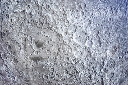 the moon in outer space 