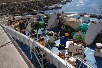 Ferry to the sea from Malta to Gozo Island