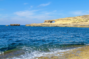 Gozo island coast in summer