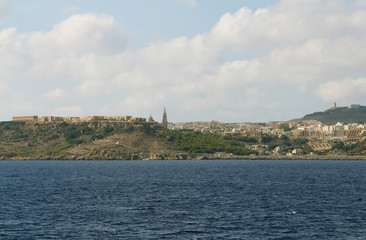 Gozo island coast in summer