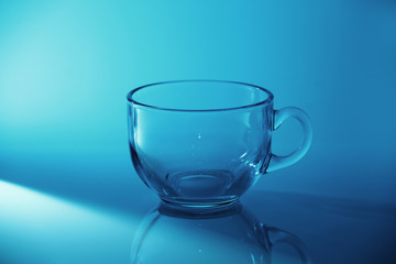 Mineral water in transparent glass