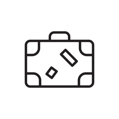 Suitcase Icon Vector Design Template