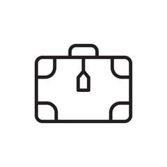 Suitcase Icon Vector Design Template