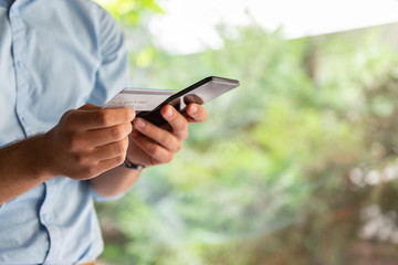 Paying online with credit card