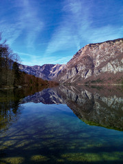 Fototapeta na wymiar lake in mountains. Slovenia 