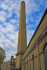 Monolithic Chiney stack at The Salt Mill, 2 Saltaire, Bradford, West Yorkshire 