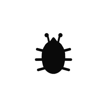 İnsect icon. Disinfection company logo design element. Mosquito symbol