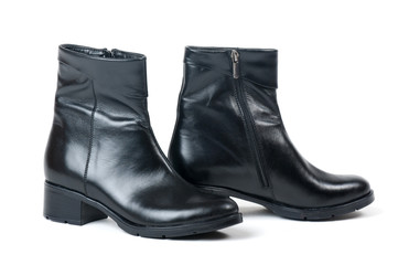  leather shoes.boots/ knee-high boots