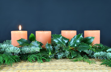 warm candlelight for advent and christmas