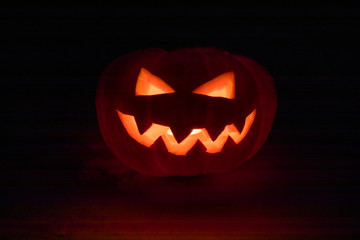 Halloween Kürbis beleuchtet