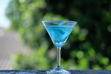 summer drinks and cocktail on counter background