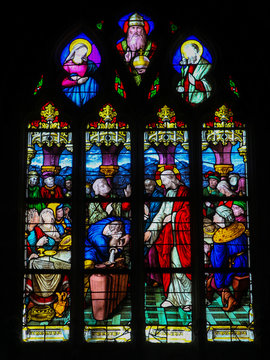 Stained Glass in Le Treport - Wedding at Cana