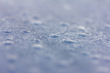 Obraz premium Frost auf einer Oberfläche, Eiskristalle 