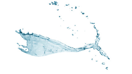 Obraz premium abstract water splash isolated white background 
