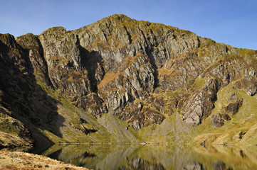 Crags above Lyn Cau - Snowdonia
