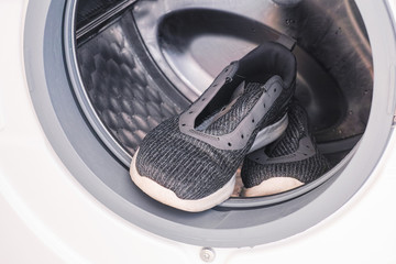 Sneakers in the washing machine