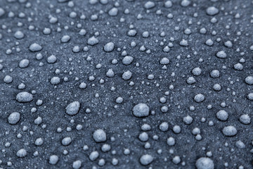 Frost auf einer Oberfläche, Eiskristalle 