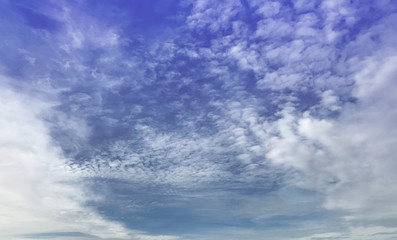 Cloudy blue sky background, nature wallpaper.