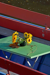 dekoration auf der personenf&auml;hre bei bad m&uuml;nster am stein-ebernb