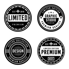 Premium Vintage Badge Design Set