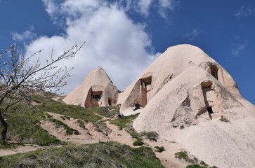 Fototapeta na wymiar Rocky landscape. Goreme. Cappadocia. Turkey.
