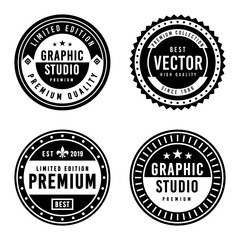 Premium Vintage Badge Design Set