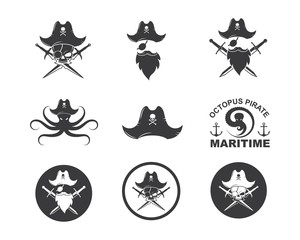 pirate vector icon illustration design