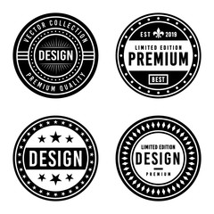 Premium Vintage Badge Design Set