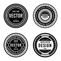 Premium Vintage Badge Design Set