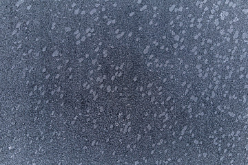 Frost auf einer Oberfläche, Eiskristalle 