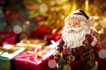 クリスマス　サンタクロースとプレゼント