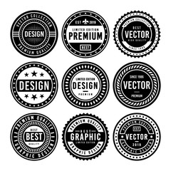 Premium Vintage Badge Design Set