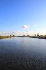 Obraz premium Windmills in Kinderdijk, Netherlands.