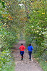 Obraz premium jogger im wald