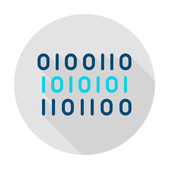 Binary Data Circle Icon