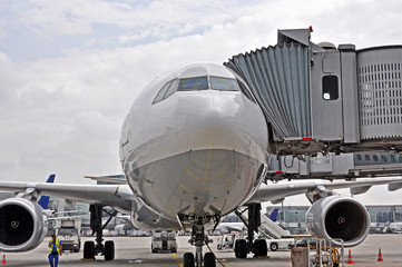 Avion de ligne en préparation