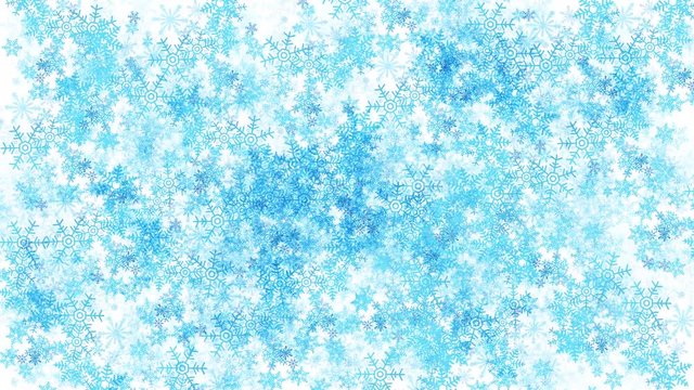 Loopable abstract snowflake background animation