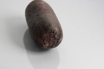 the morcilla is a sausage based on coagulated and cooked blood