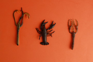 Saragossa Spain. September 18, 2019 fishing lures