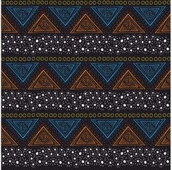 Ethnic seamless texture,folk pattern,geometric traditional print for fabric or paper. - Vector